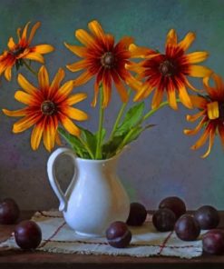 Flowers In Jug Paint By Numbers