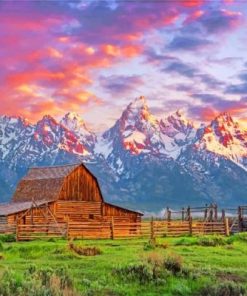 Grand Teton National Park Jackson Hole Paint By Number