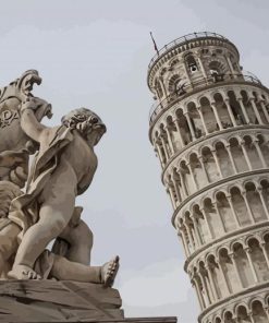 Italy Sculpture Tower Of Pisa Paint By Numbers