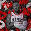 Lillard Damian Basketball Player paint by number