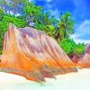 Seychelles Shores In Beach paint by numbers