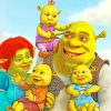 Shrek And His Family Paint By Number