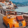 Vintage Car In Amalfi Coast Paint By Number