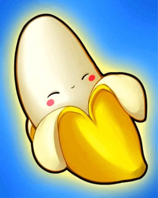 Banana Cartoon Paint By Numbers