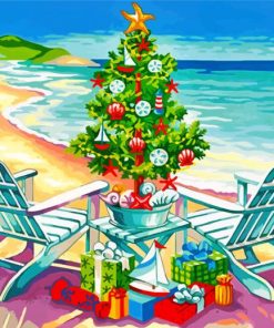 Christmas On The Beach Paint By Number