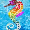 Colorful Seahorse Art Paint By Numbers