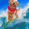 Dog Surfing Paint By Number