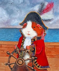 Guinea Pig Pirate Paint By Number