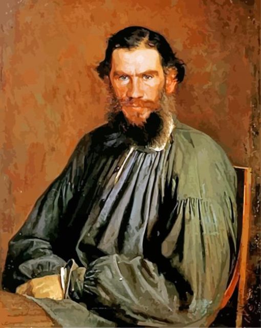 Ivan Kramskoi Portrait Of leo Tolstoy Paint By Number