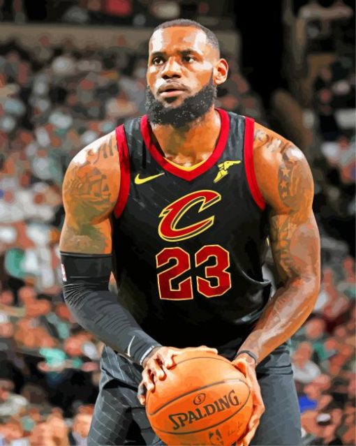 Lebron James Cleveland Cavaliers Paint By Number