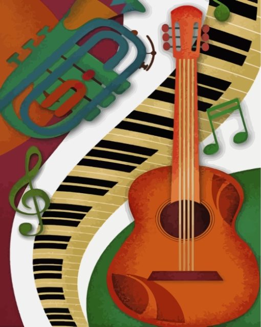 musical-instruments-paint-by-numbers