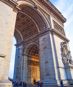 Paris Arc De Triomphe Paint By Number