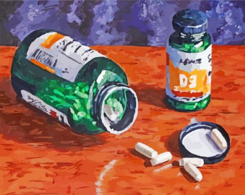 Pill Bottle Paint By Number