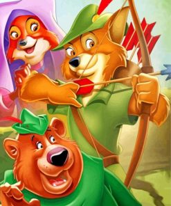 Robin Hood Disney Movie Paint by numbers