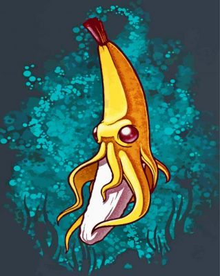 Scary Banana Octopus Paint By Number