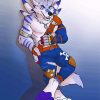 Weregarurumon Digimon Paint by numbers