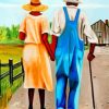 Black Old African Couple Paint By Numbers