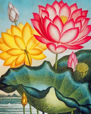 Water Lily Art Paint By Number