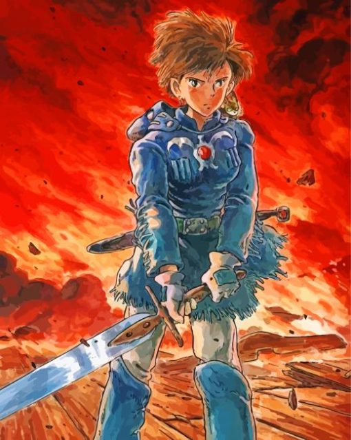 Warrior Nausicaa paint by numbers