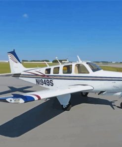 Beechcraft Bonanza paint by number