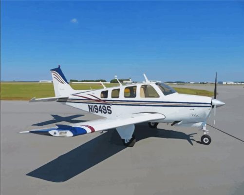 Beechcraft Bonanza paint by number