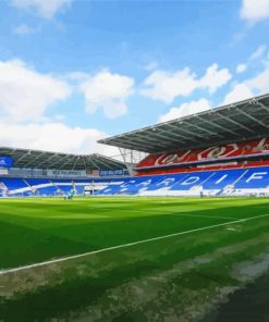 Cardiff City Stadium paint by number