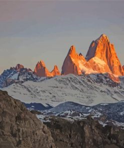 Fitz Roy Patagonia Mountain paint by number