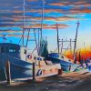 Florida Keys Boats Art paint by number