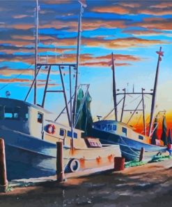 Florida Keys Boats Art paint by number