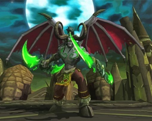 Illidan Stormrage Character Paint by number