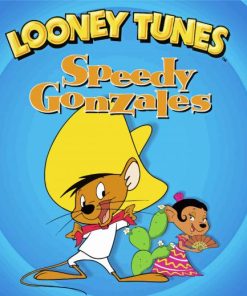 Looney Tunes Speedy Gonzales Poster Paint by number