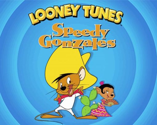 Looney Tunes Speedy Gonzales Poster Paint by number