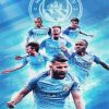 Manchester City Players Poster paint by number