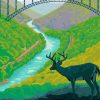 New River Gorge Poster paint by number