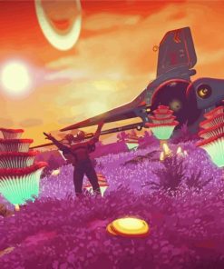 No Mans Sky Game Scene paint by number