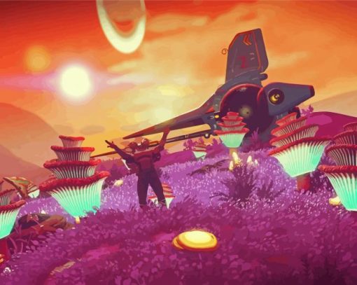 No Mans Sky Game Scene paint by number