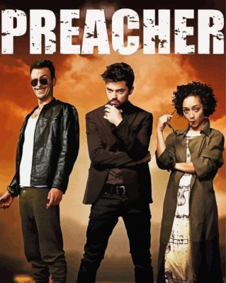 Preacher Drama Serie Poster paint by number