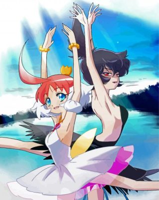 Princess Tutu With Princess Kraehe paint by number