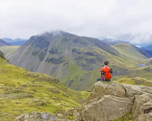 Scafell Pike England Paint by number