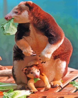 The Tree Kangaroos paint by number