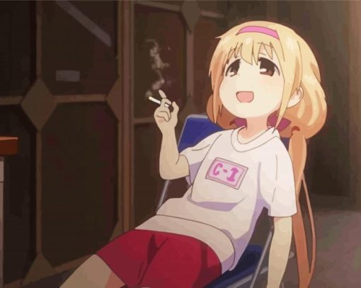 Anzu Futaba Smoking paint by number