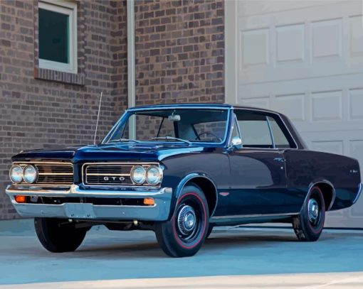 Blue 1964 GTO paint by number