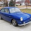 Blue Vw Fastback paint by number