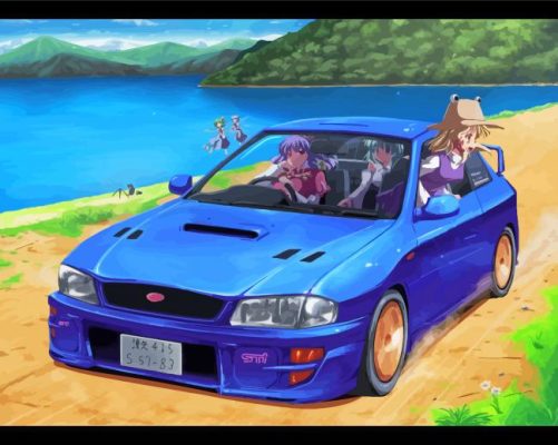 Cool Anime Car paint by number