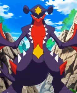 Garchomp Dragon paint by number