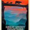 Great Smoky Mountains Poster Art paint by number