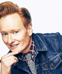 Stylish Conan OBrien paint by number