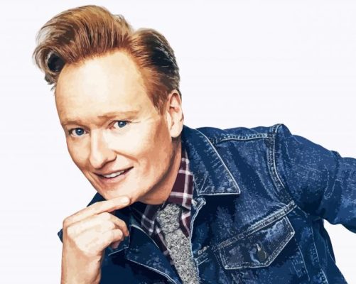 Stylish Conan OBrien paint by number