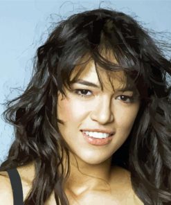 Actress Michelle Rodriguez paint by number