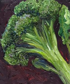 Broccoli Vegetable Art paint by number